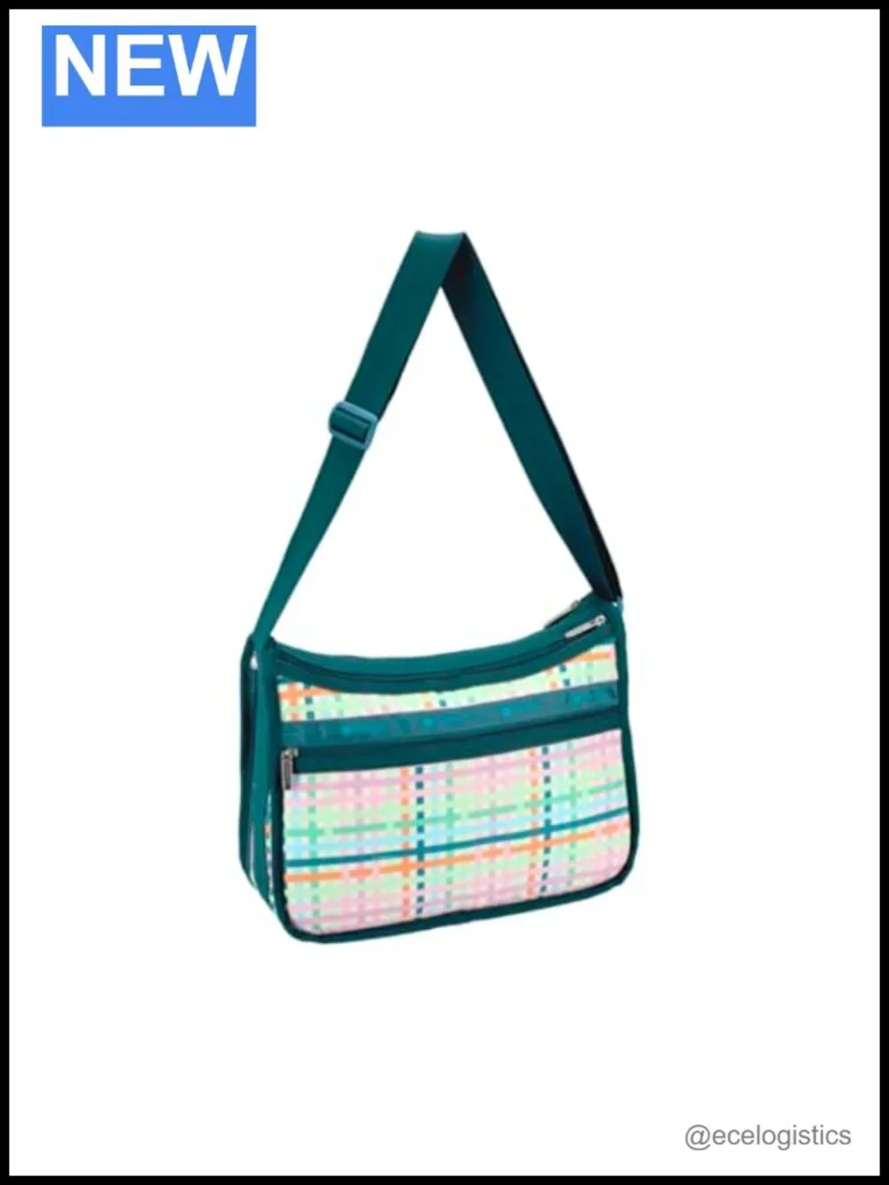 LeSportsac Crossbody Bag with Matching Cosmetic Bag, Recycled Nylon, Adjustable